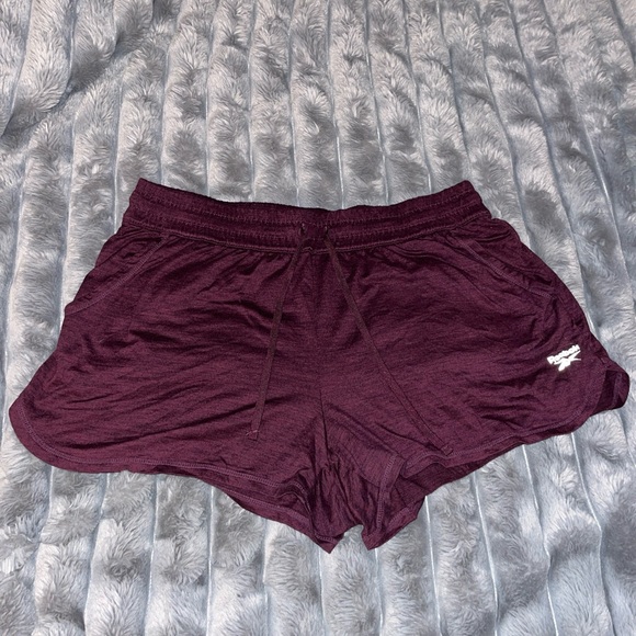 Reebok Pants - Reebok Women's Burgundy Athletic Shorts